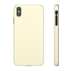 Cornsilk White iPhone Case (Slim) iPhone XS MAX Matte Phone Case