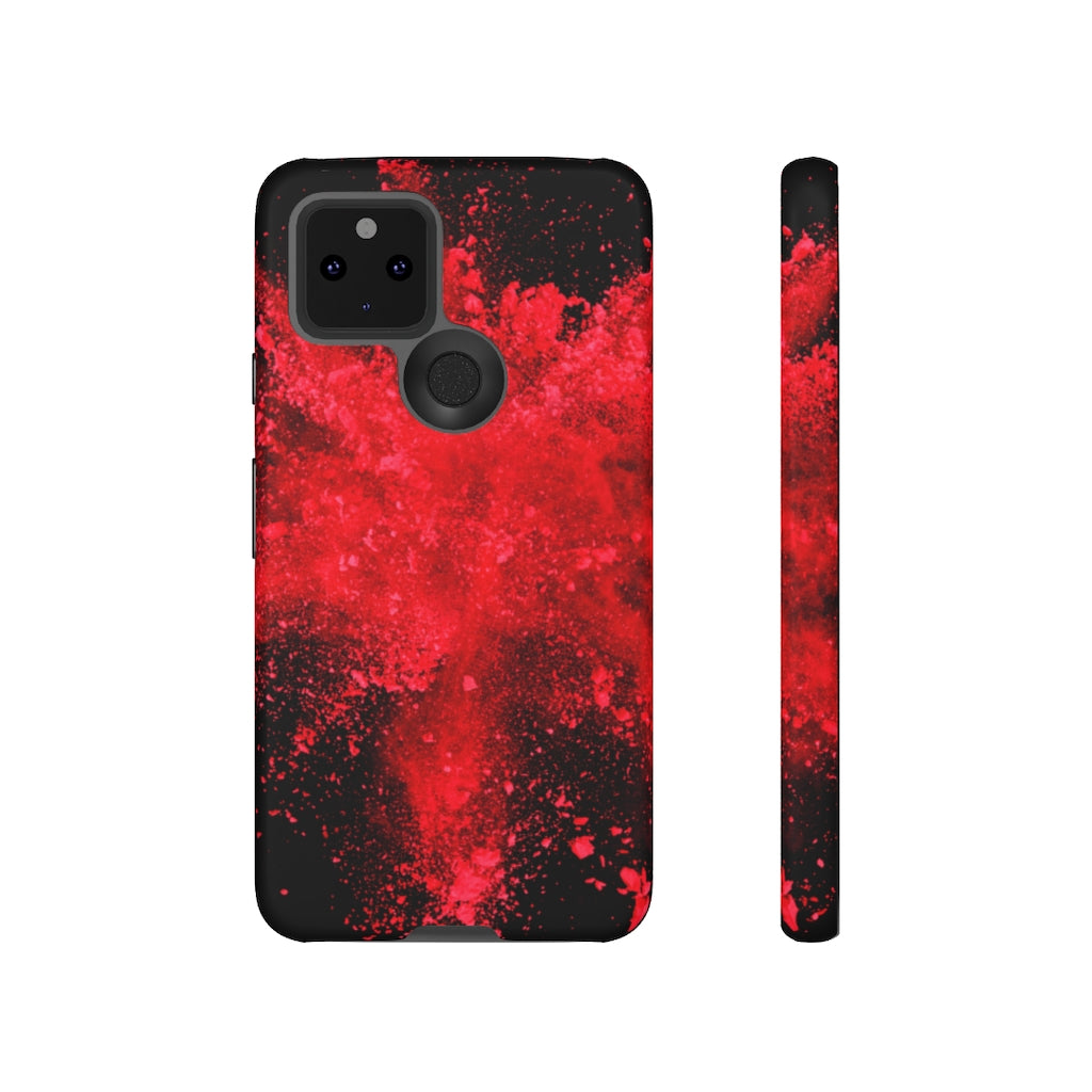 Red Explosion Andriod Case (Protective) Google Pixel 5 Matte Phone Case