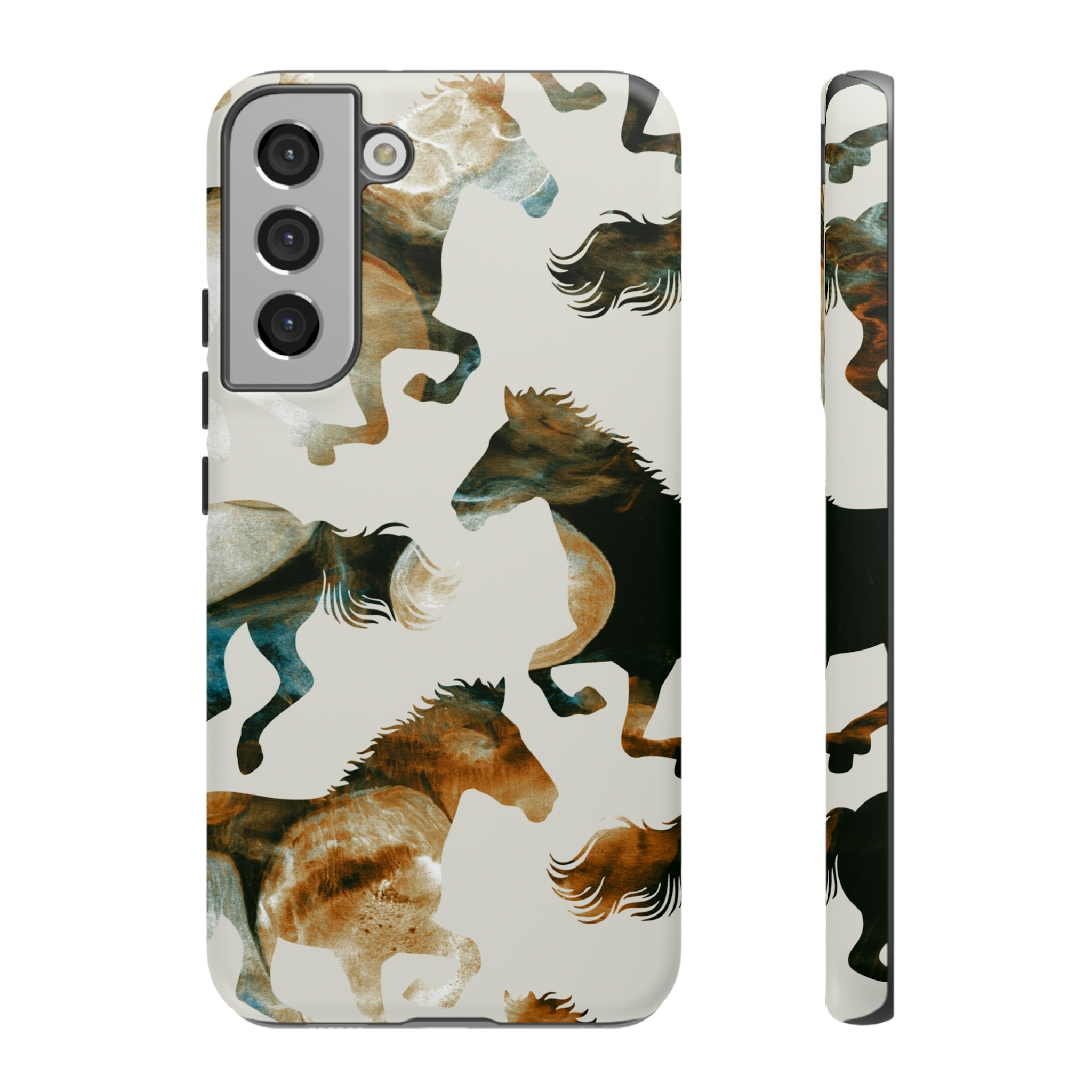 Tie Dye Horses Android Case (Protective) Samsung Galaxy S22 Plus Matte Phone Case