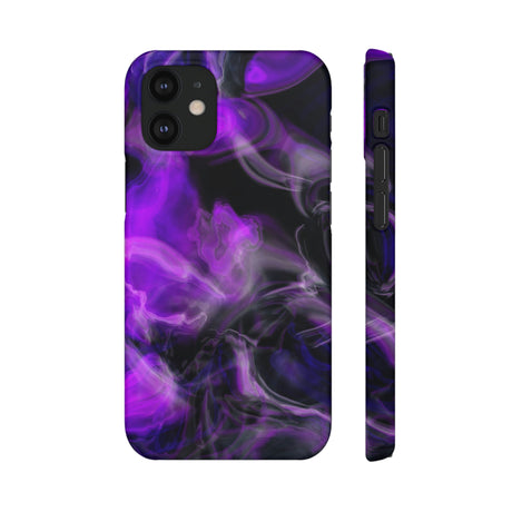 Purple Marble iPhone Case (Slim) iPhone 12 Mini Matte Phone Case