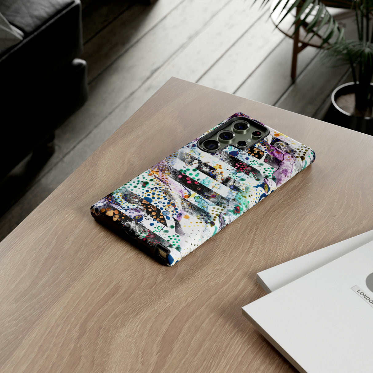 Abstract Green Purple Android Case (Protective) Phone Case