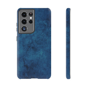 Grunge Navy Blue Android Case (Protective) Samsung Galaxy S21 Ultra Matte Phone Case