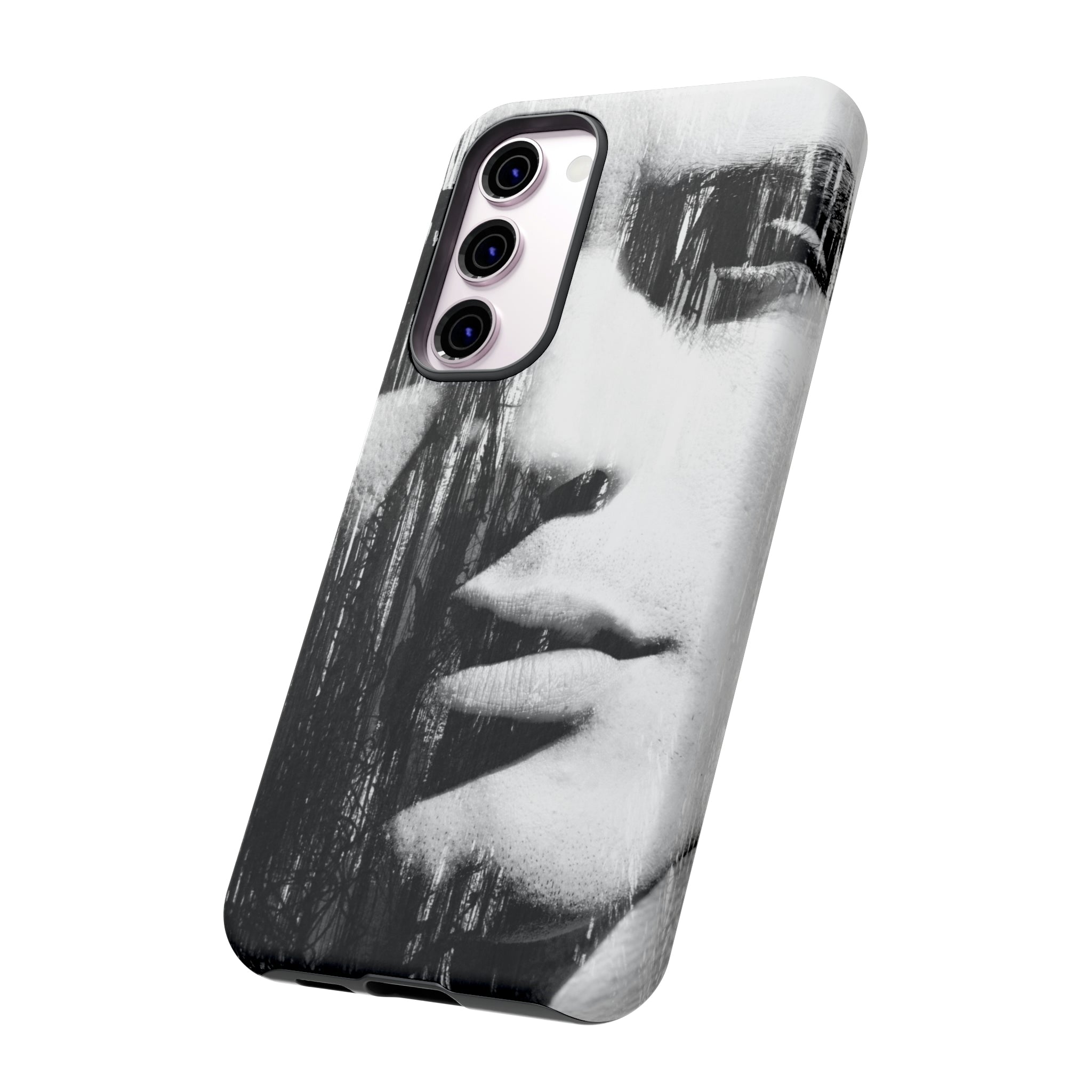 Black & White Pop Art Android Case (Protective) Phone Case