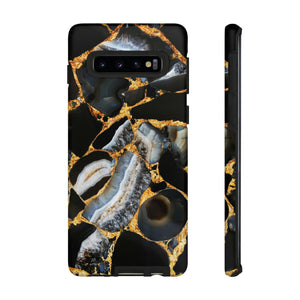 Dark Agate Marble Android Case (Protective) Samsung Galaxy S10 Matte Phone Case