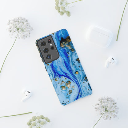 Blue Ice Ink Art Android Case (Protective) Phone Case