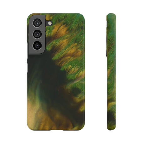 Green Forest Ink Art Android Case (Slim) Samsung Galaxy S22 Glossy Phone Case