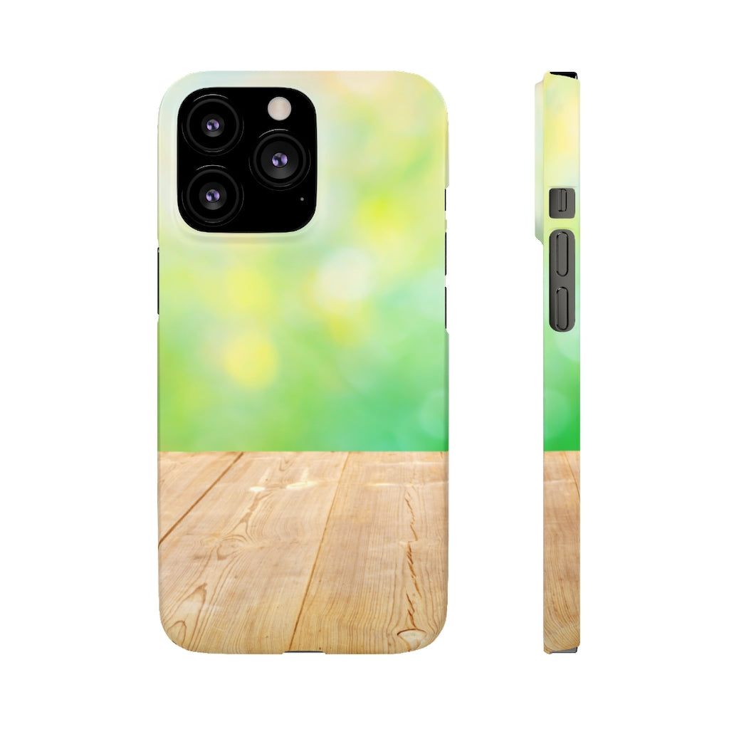 Summer Background With Wooden Pier Samsung/iPhone (Slim) Phone Case