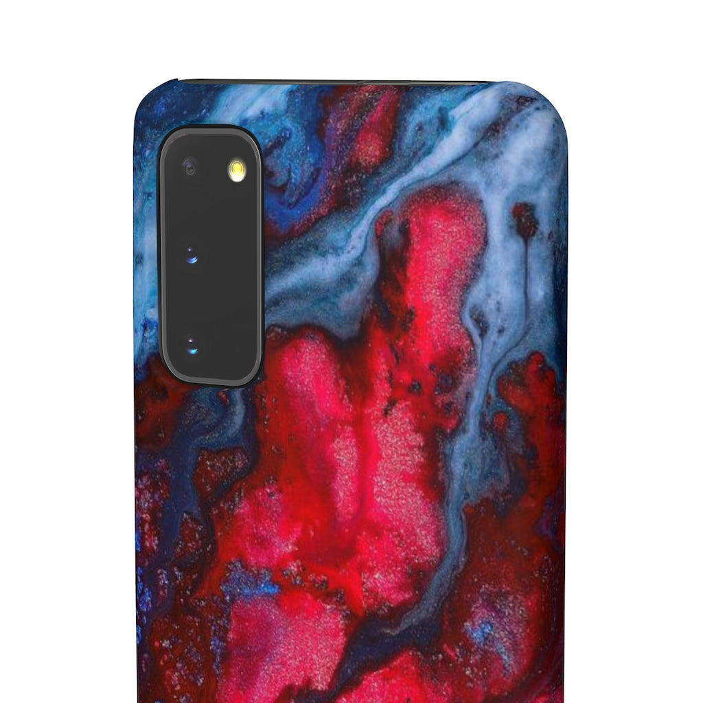 Neon Red Ink Art Android Case (Slim) Phone Case