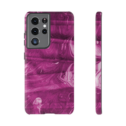 Ebru Purple Android Case (Protective) Samsung Galaxy S21 Ultra Glossy Phone Case