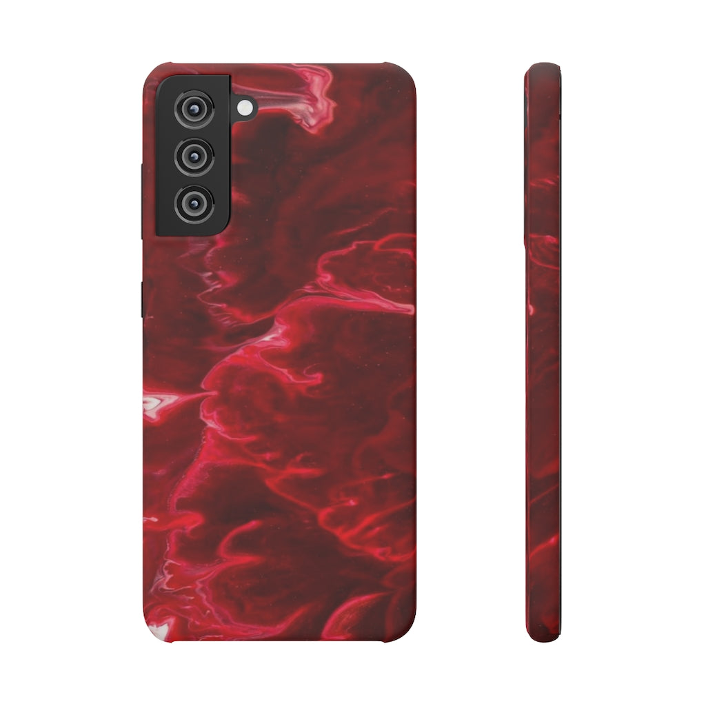 Red Velvet Ink Art Android Case (Slim) Samsung Galaxy S21 Matte Phone Case