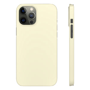 Cornsilk White iPhone Case (Slim) iPhone 12 Pro Max Glossy Phone Case