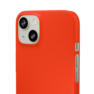 Coquelicot Orange iPhone Case (Slim) Phone Case