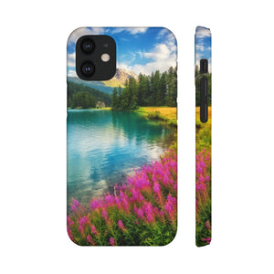 Fantastic Azure Alpine Lake Samsung/iPhone (Slim) Phone Case