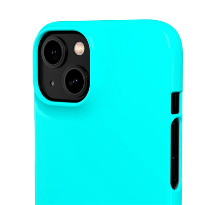 Aqua Blue iPhone Case (Slim) Phone Case