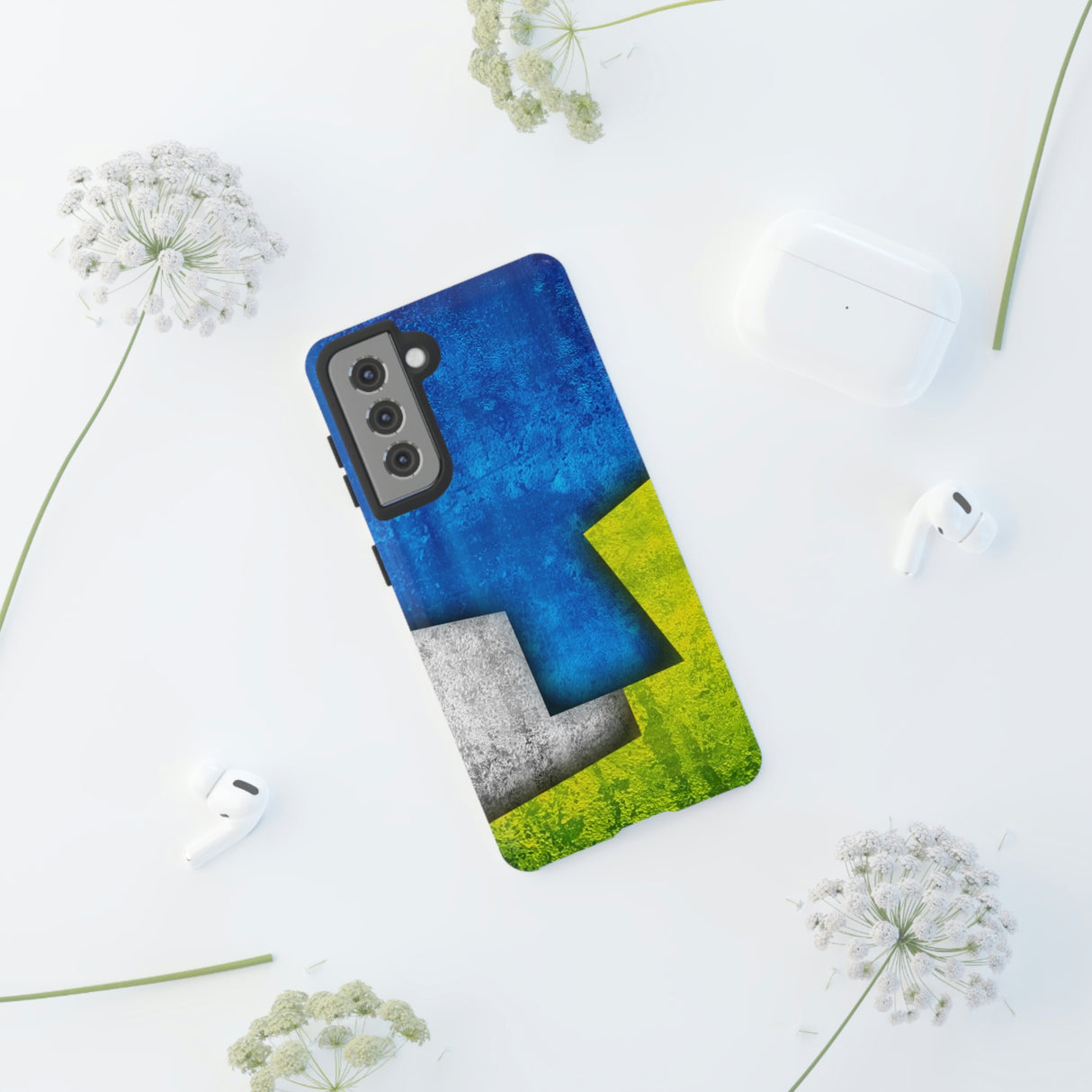 Blue Abstract Art Android Case (Protective) Phone Case