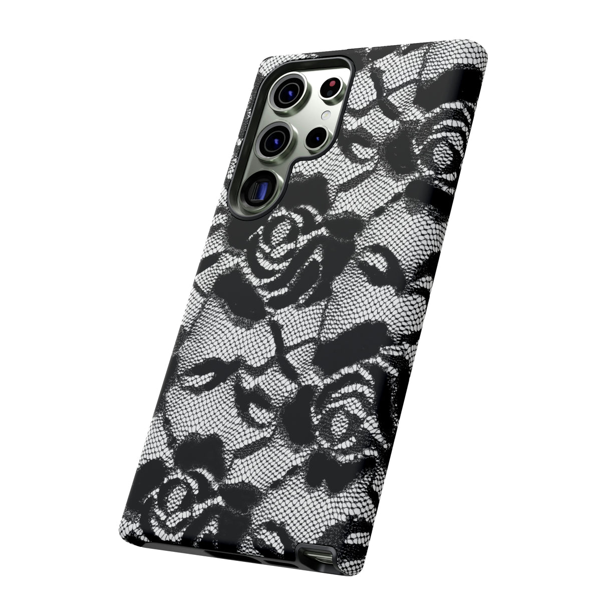 Black Rose Lace Gothic Flower Samsung Case (Protective) Phone Case