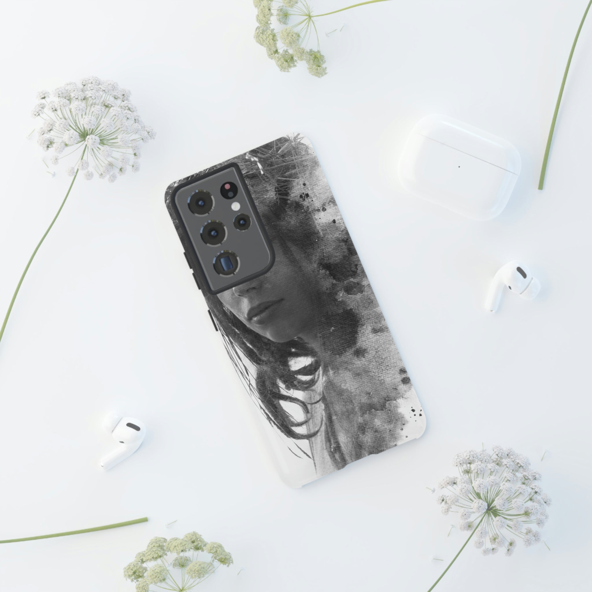 Portrait Lady Android Case (Protective) Phone Case