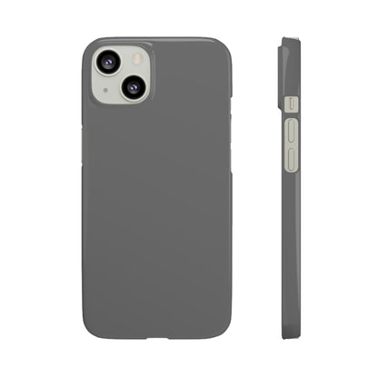 Dim Gray iPhone Case (Slim) iPhone 13 Glossy Phone Case