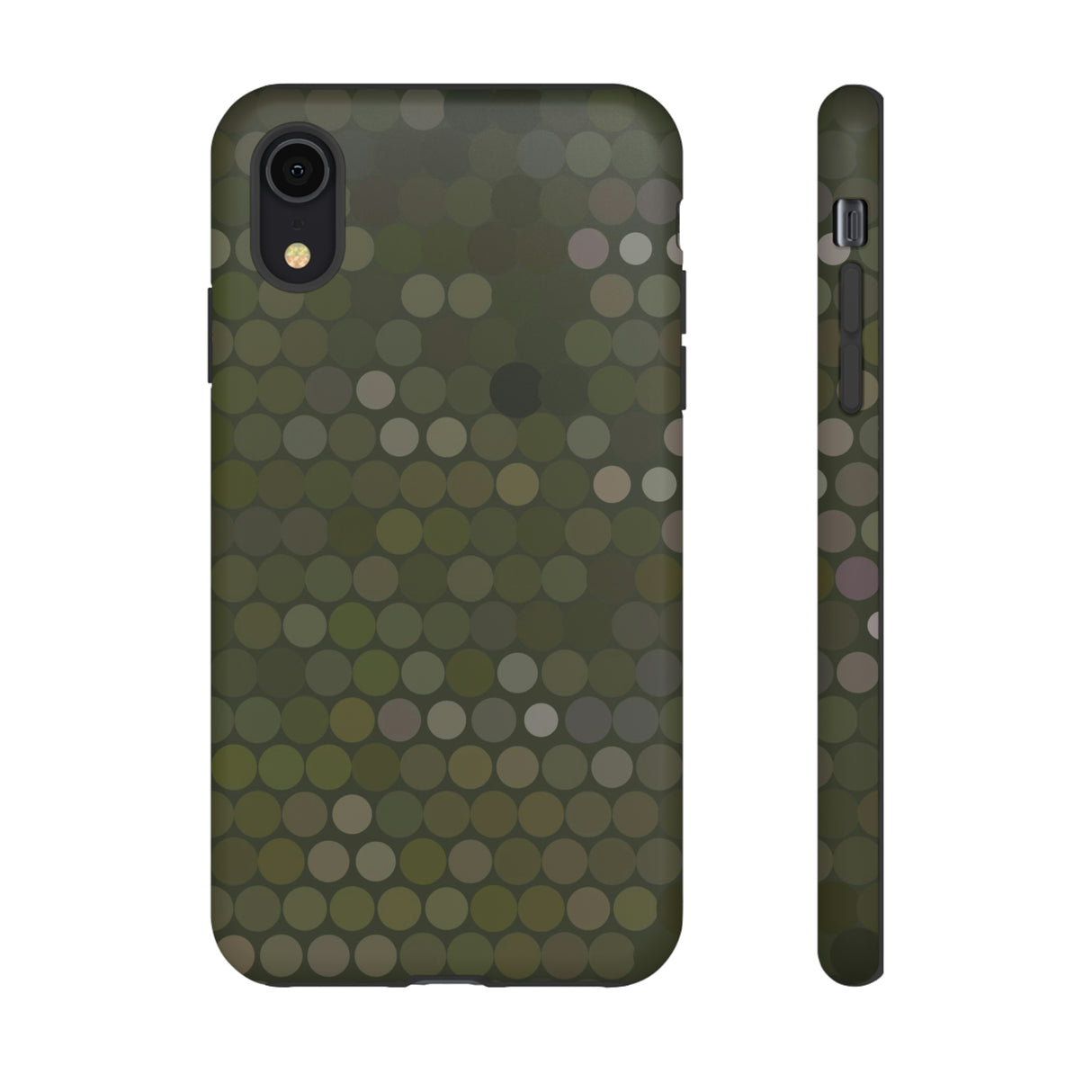 Military Dot Camo Phone case iPhone XR Matte Phone Case