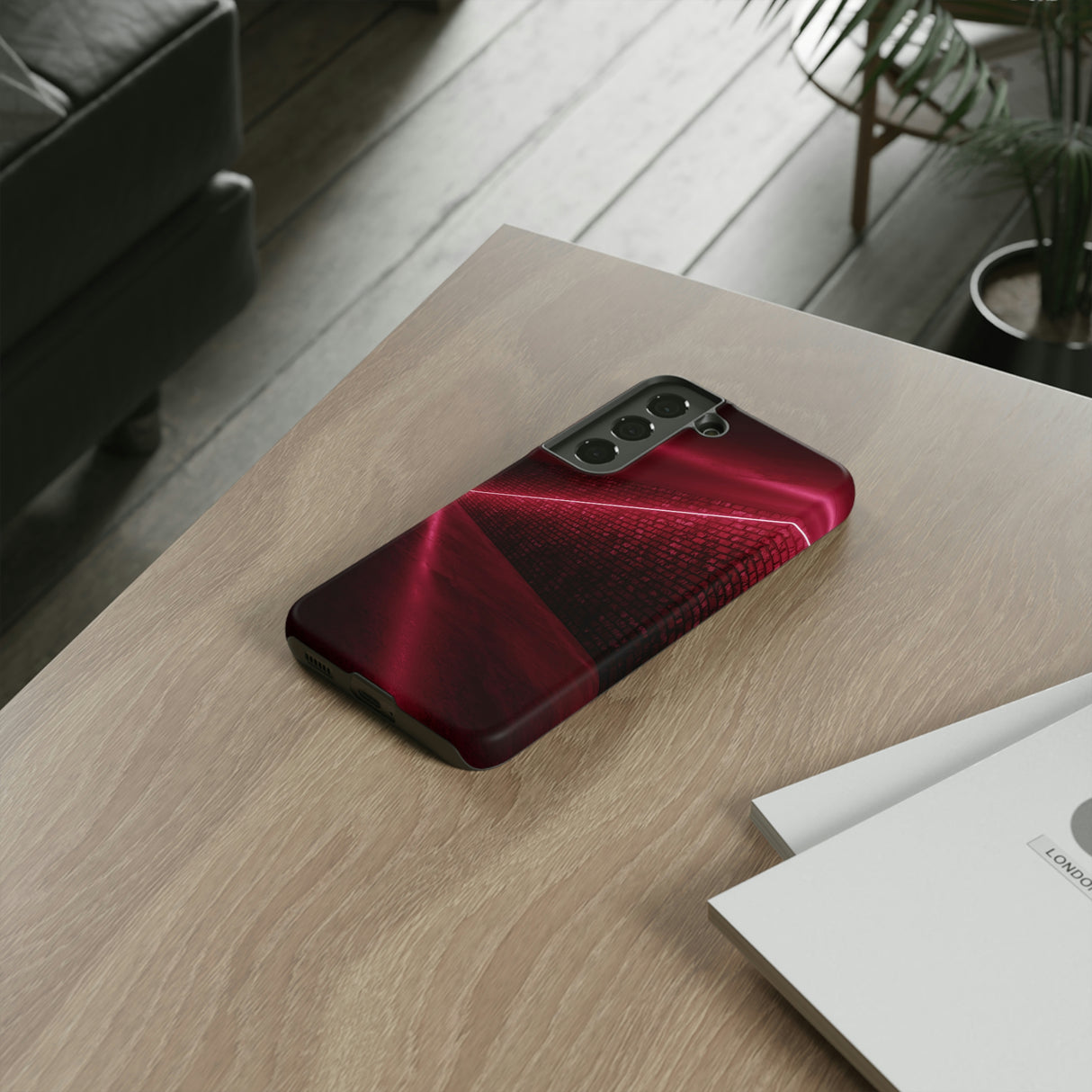 Red Sci Fi Android Case (Protective) Phone Case