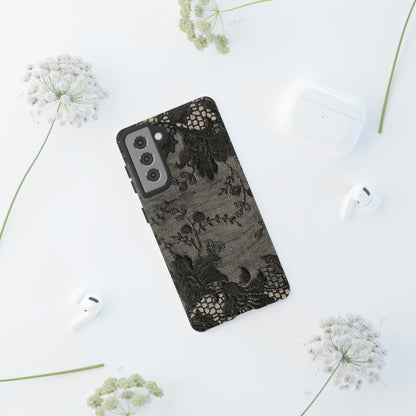 Roclop Gothic Flower Samsung Case (Protective) Phone Case