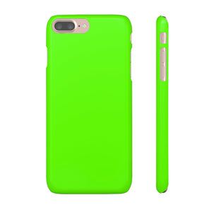 Bright Green iPhone Case (Slim) iPhone 7 Plus Glossy Phone Case