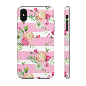 Pink Roses and Ranunculus Flowers iPhone Case (Protective) iPhone XS MAX Matte Phone Case