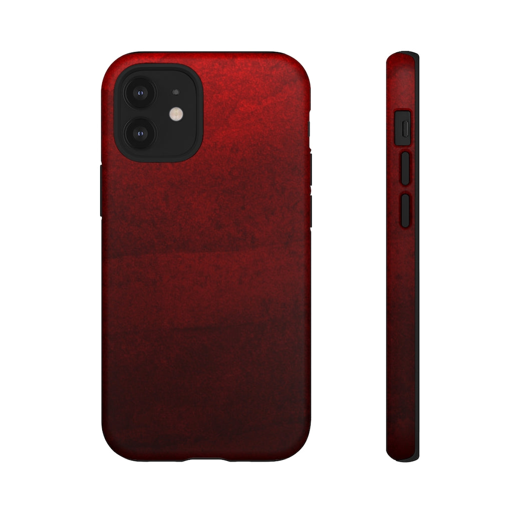 Grunge Red iPhone Case (Protective) iPhone 12 Mini Matte Phone Case