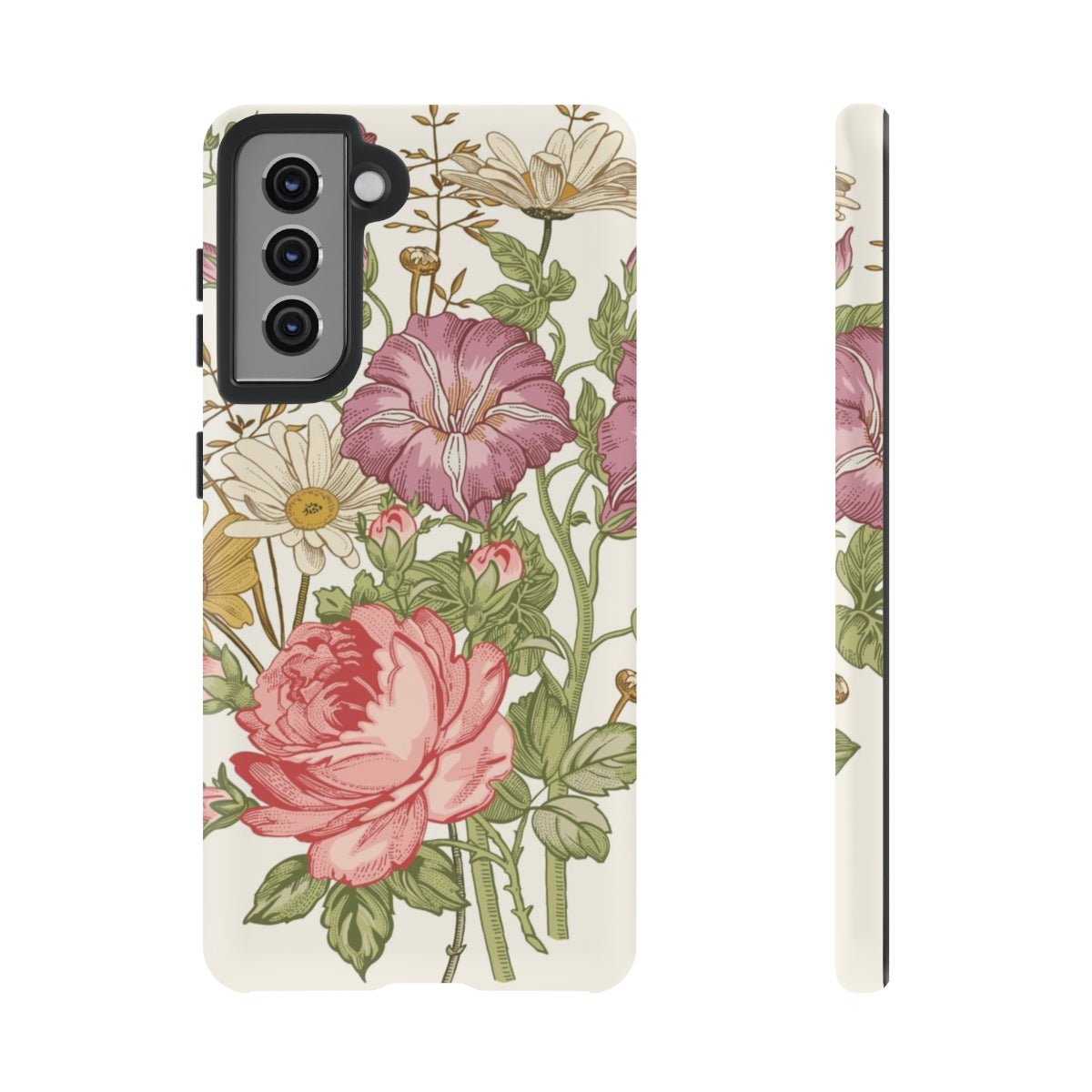 Bouquet Rose Vintage Flower Samsung Case (Protective) Samsung Galaxy S21 Matte Phone Case