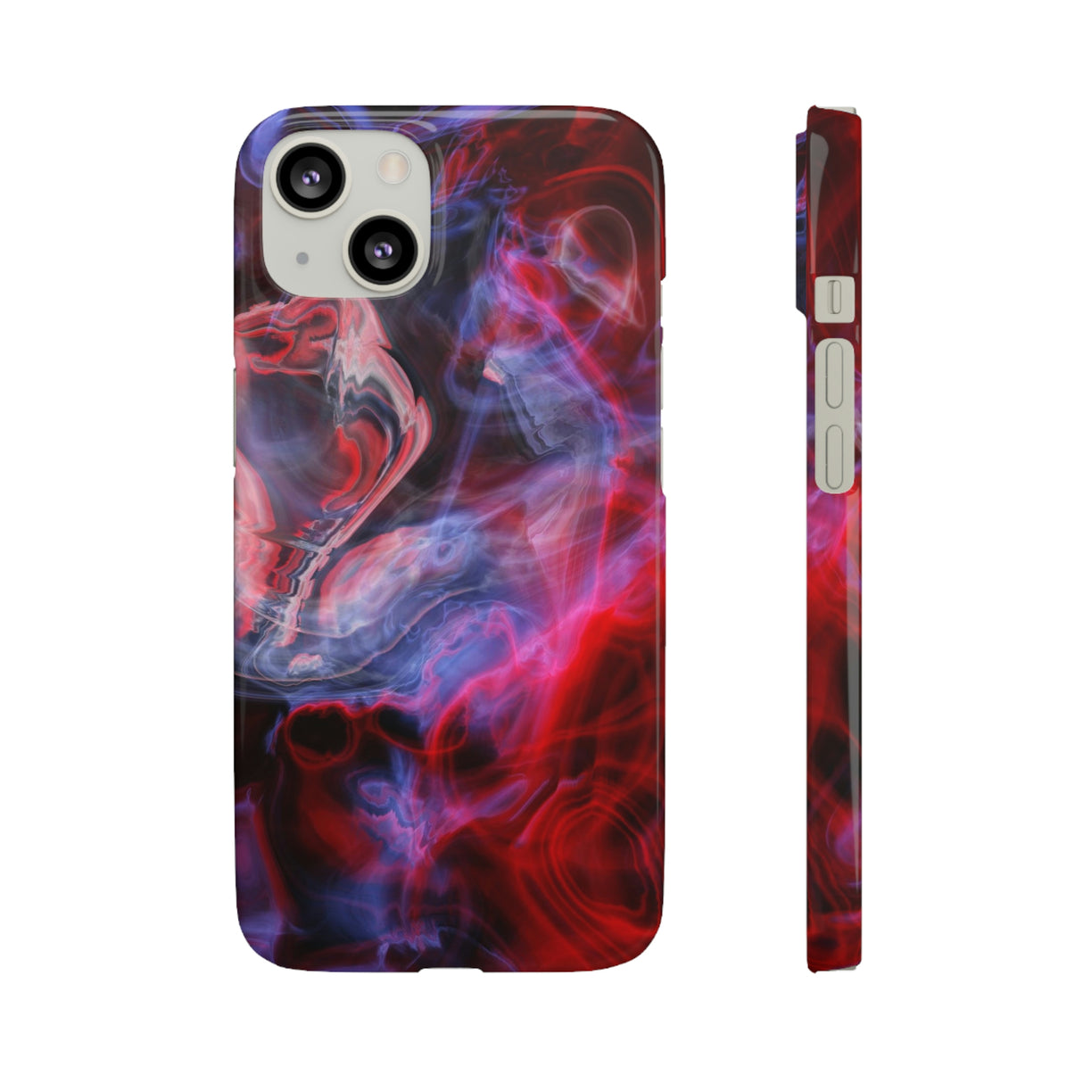 Red Marble iPhone Case (Slim) iPhone 13 Glossy Phone Case