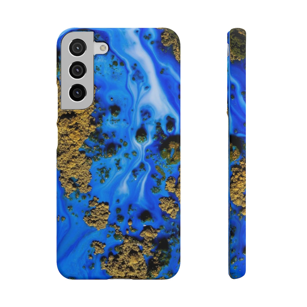 Blue River Ink Art Android Case (Slim) Samsung Galaxy S22 Plus Matte Phone Case