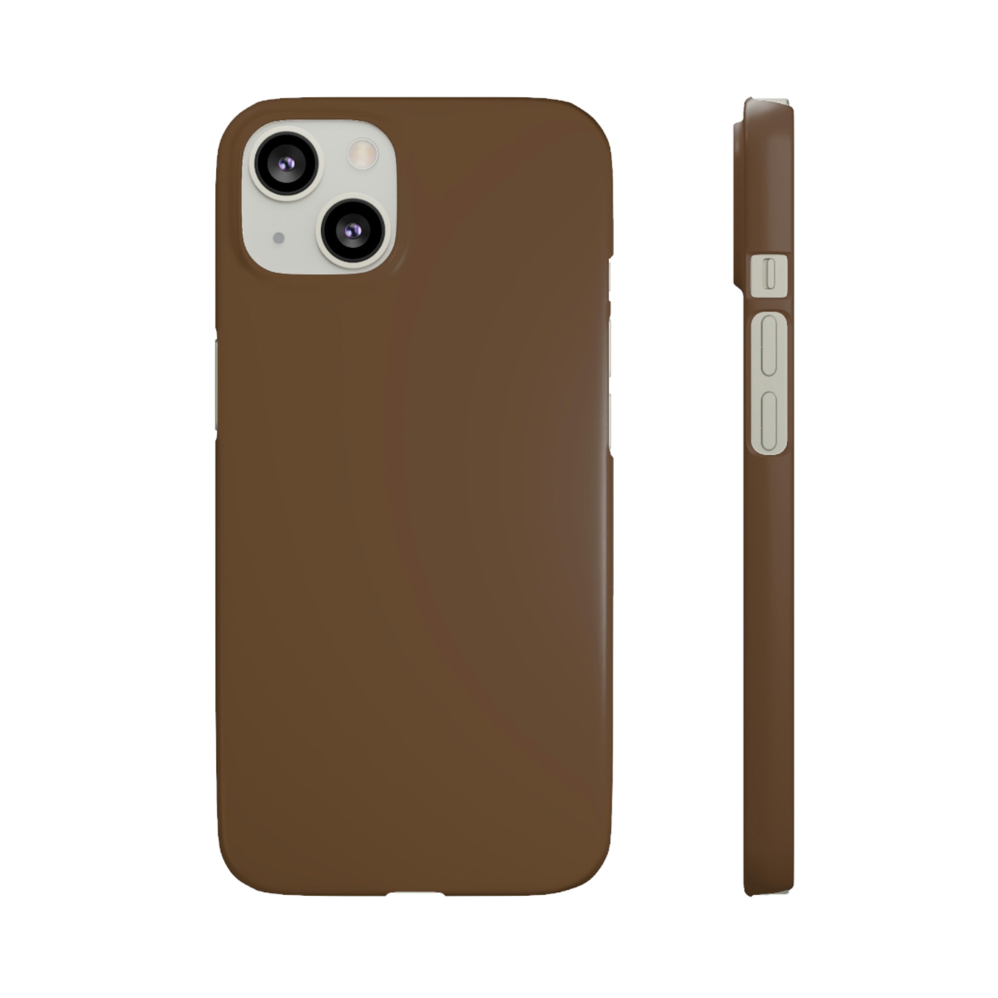 Dark Brown iPhone Case (Slim) iPhone 13 Matte Phone Case