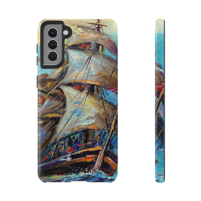 Sailboat Painting Android Case (Protective) Samsung Galaxy S21 Plus Glossy Phone Case