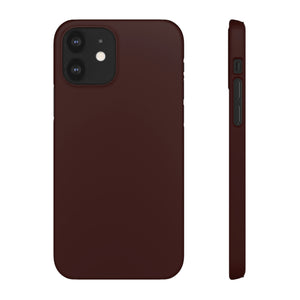 Dark Sienna Purple iPhone Case (Slim) iPhone 12 Matte Phone Case