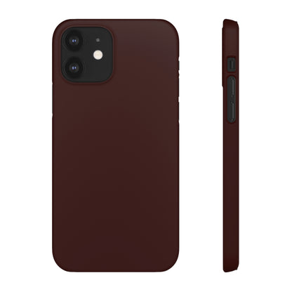 Dark Sienna Purple iPhone Case (Slim) iPhone 12 Matte Phone Case