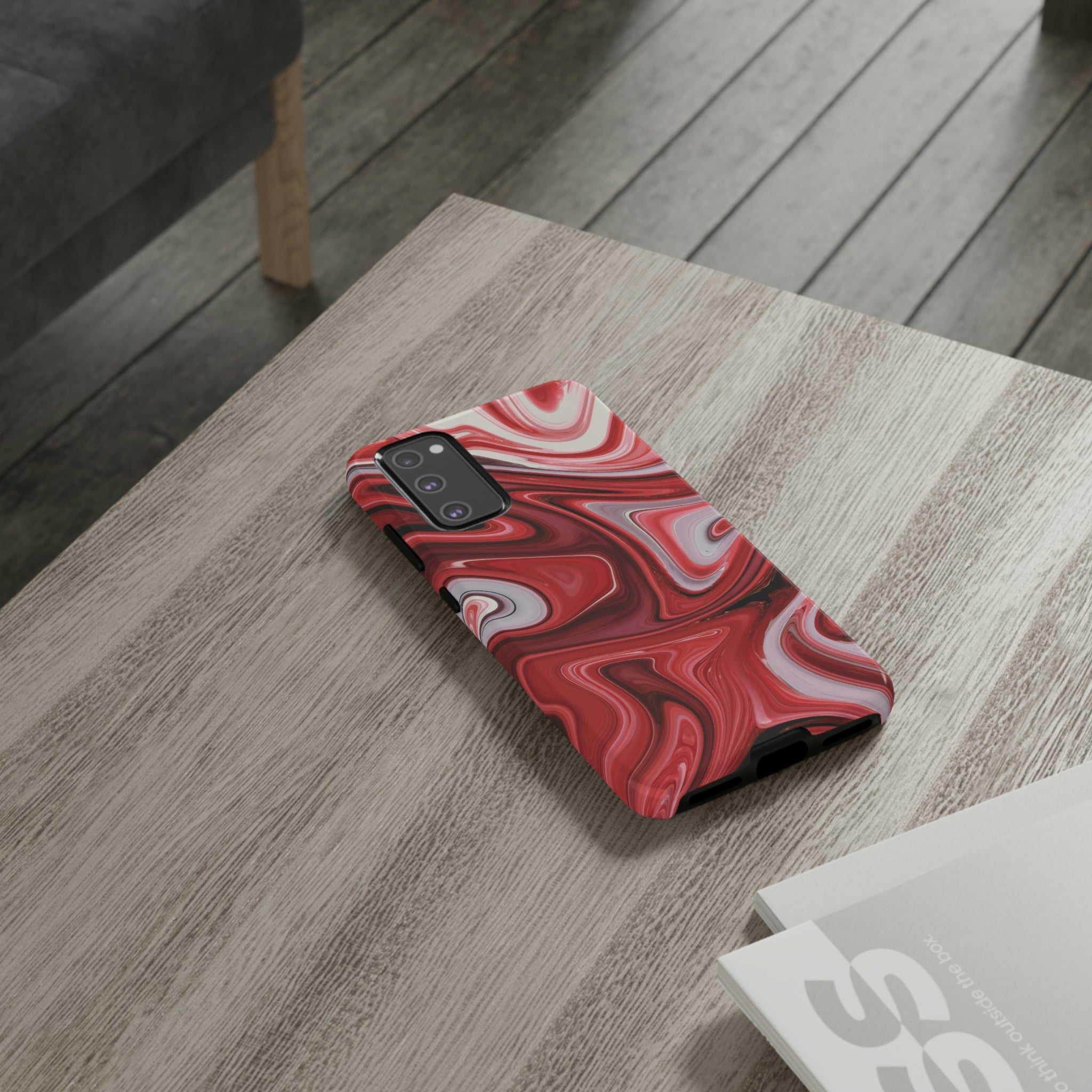 Red White Liquid Android Case (Protective) Phone Case