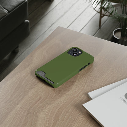 Dark Olive Green iPhone Case (Card) Phone Case