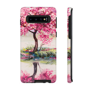 Oil painting - Oriental Cherry Tree Samsung Case (Protective) Samsung Galaxy S10 Glossy Phone Case