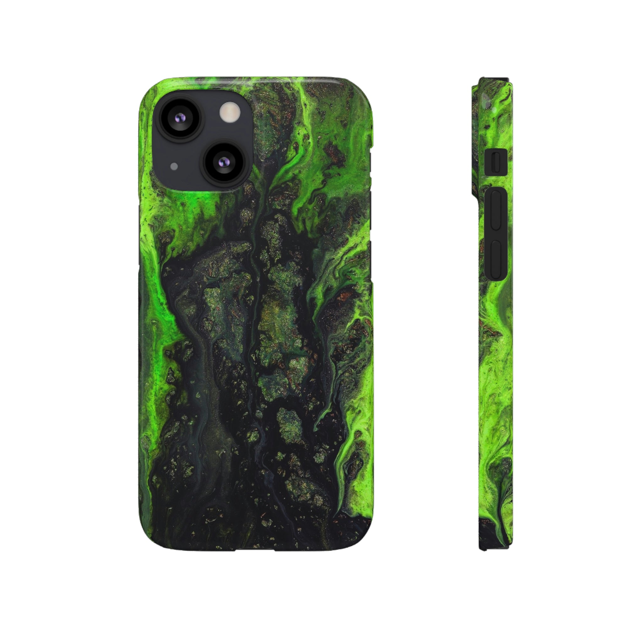 Toxic Ink Art iPhone Case (Slim) iPhone 13 Mini Glossy Phone Case