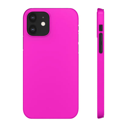 Hot Magenta iPhone Case (Slim) iPhone 12 Glossy Phone Case