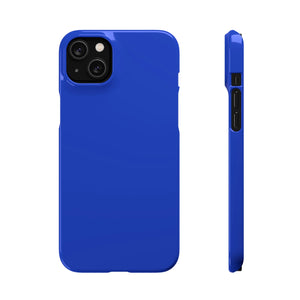 Denim Blue iPhone Case (Slim) iPhone 14 Plus Glossy Phone Case