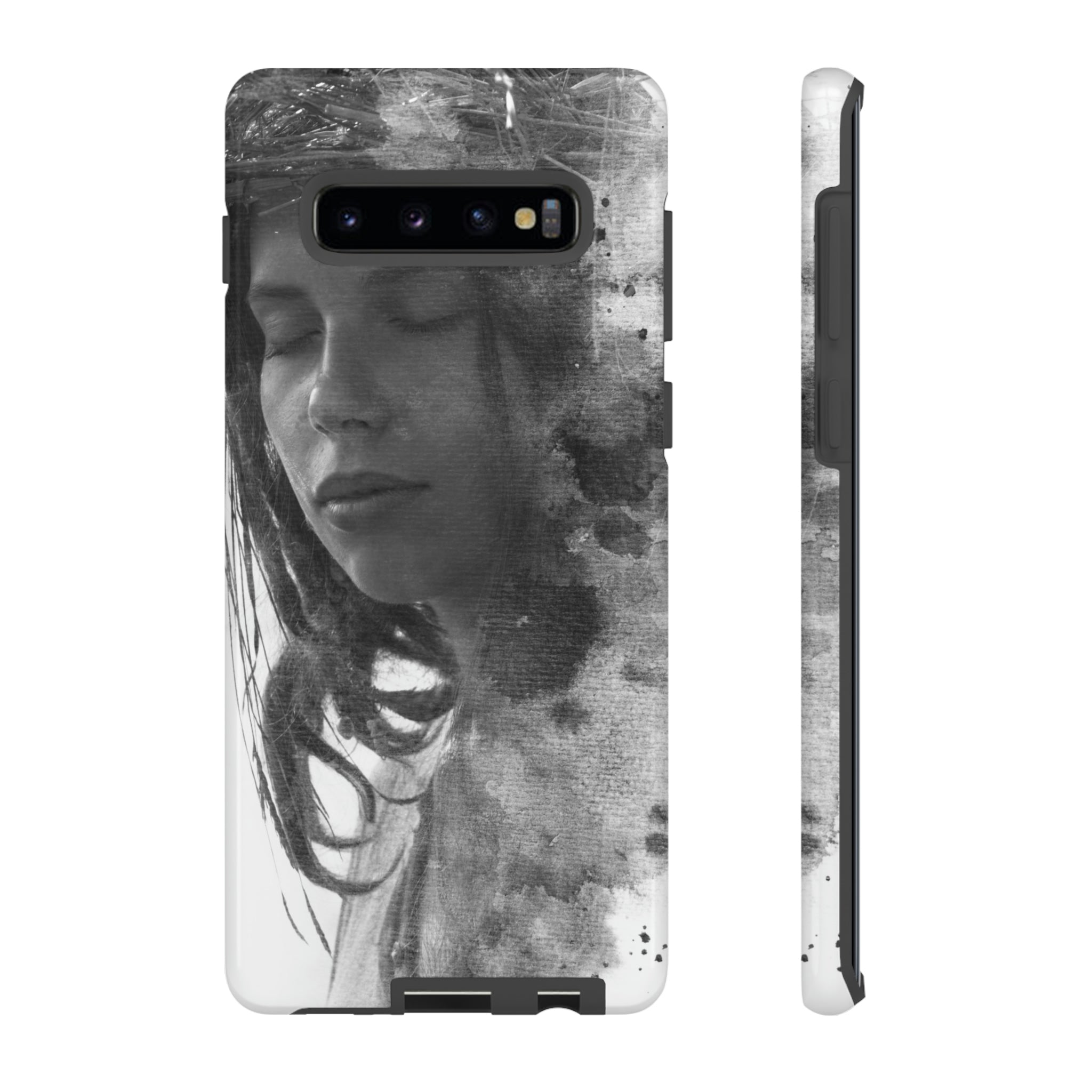 Portrait Lady Android Case (Protective) Samsung Galaxy S10 Plus Glossy Phone Case