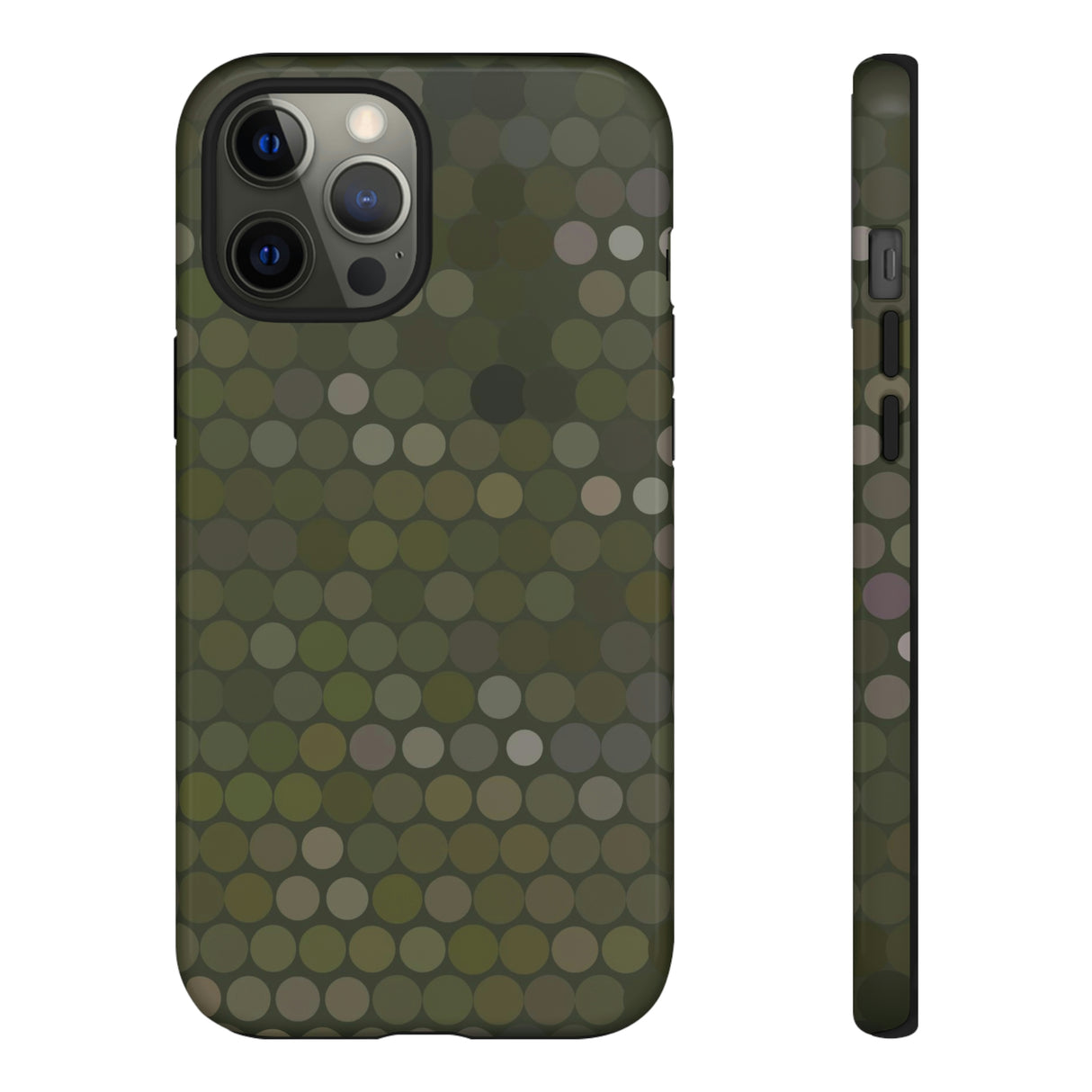 Military Dot Camo Phone case iPhone 12 Pro Max Glossy Phone Case