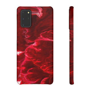 Red Velvet Ink Art Android Case (Slim) Samsung Galaxy S20+ Matte Phone Case