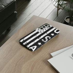 Black n White U.S Flag Android Case (Protective) Phone Case