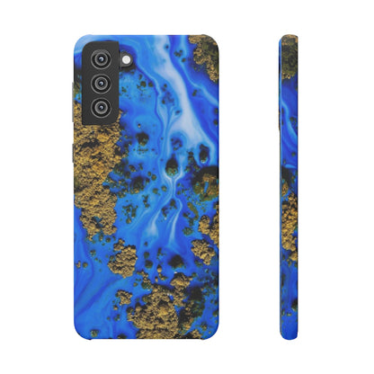 Blue River Ink Art Android Case (Slim) Samsung Galaxy S21 Plus Matte Phone Case