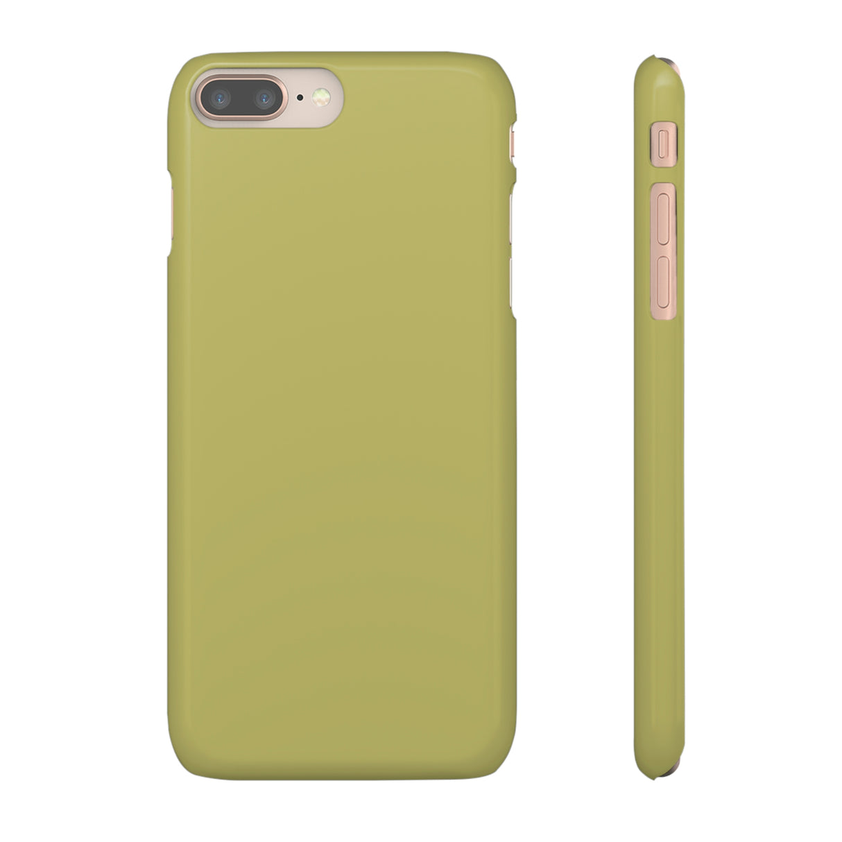 Dark Khaki iPhone Case (Slim) iPhone 8 Plus Glossy Phone Case