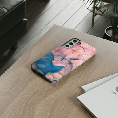 Pink Alcohol ink Marble Android Case (Protective) Phone Case