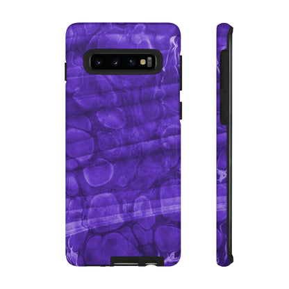 Purple Ebru Art Android Case (Protective) Samsung Galaxy S10 Glossy Phone Case