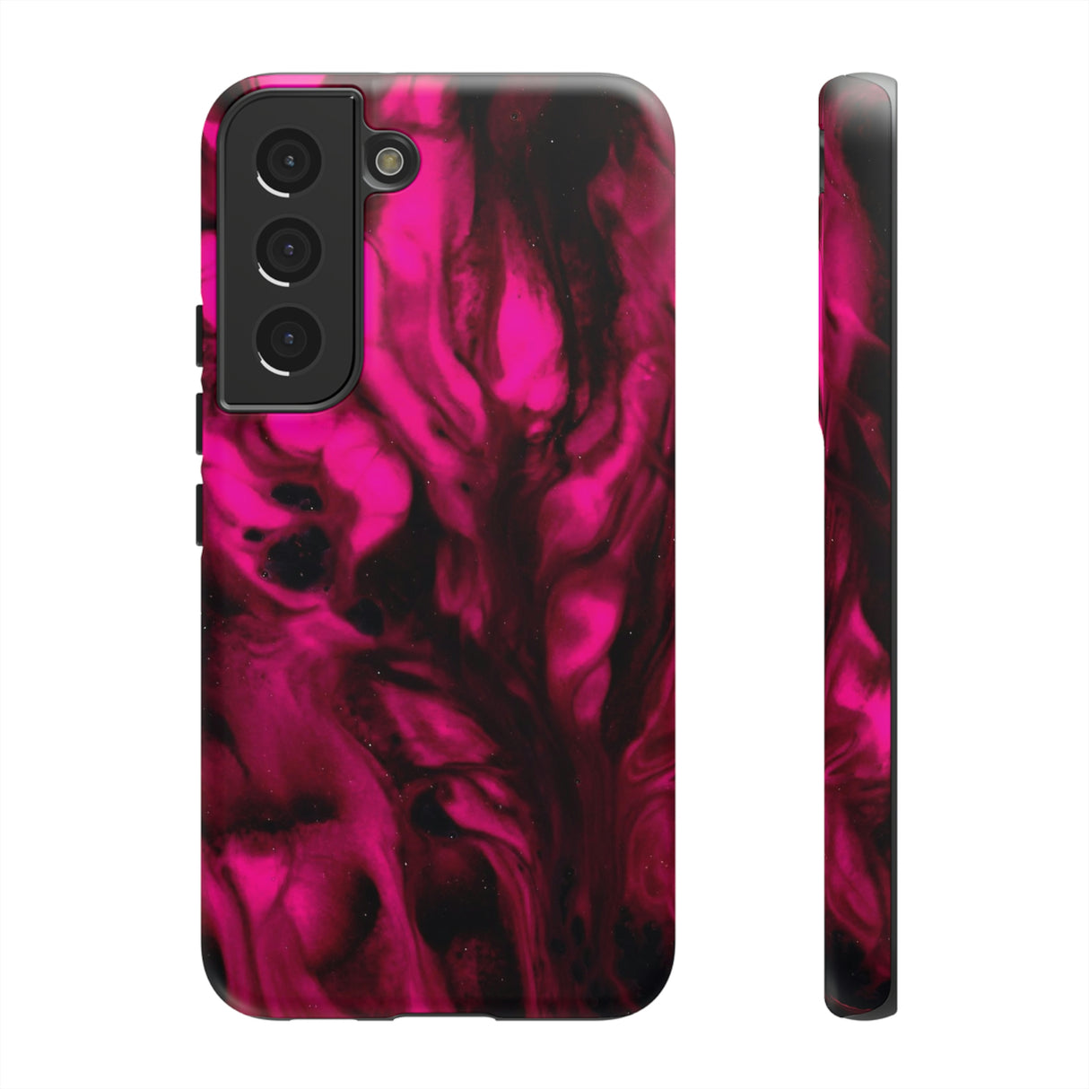 Bright Pink Ink Art Android Case (Protective) Samsung Galaxy S22 Matte Phone Case